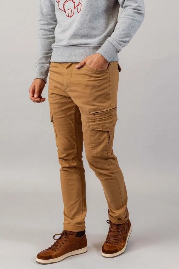 Pantalon Hombre Patrouille De France Largo Mahevan Camel