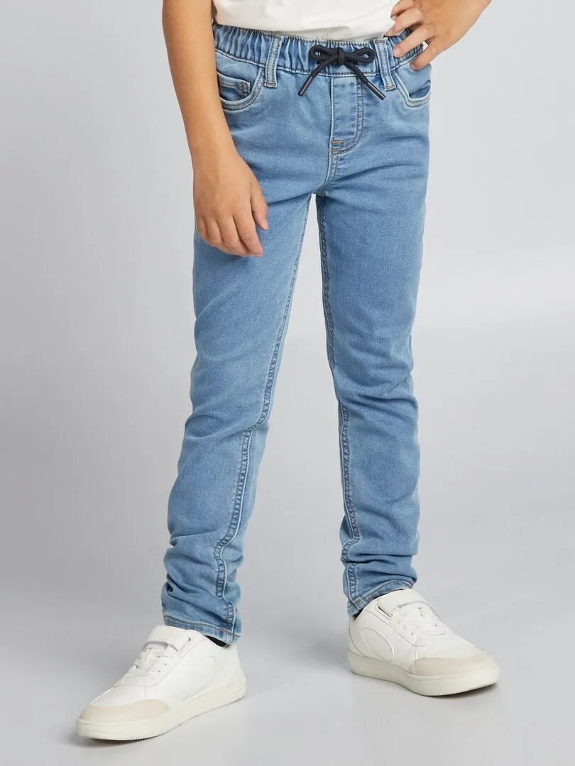 VAQUERO CON CINTURA ELáSTICA CON CORDONES  AZUL