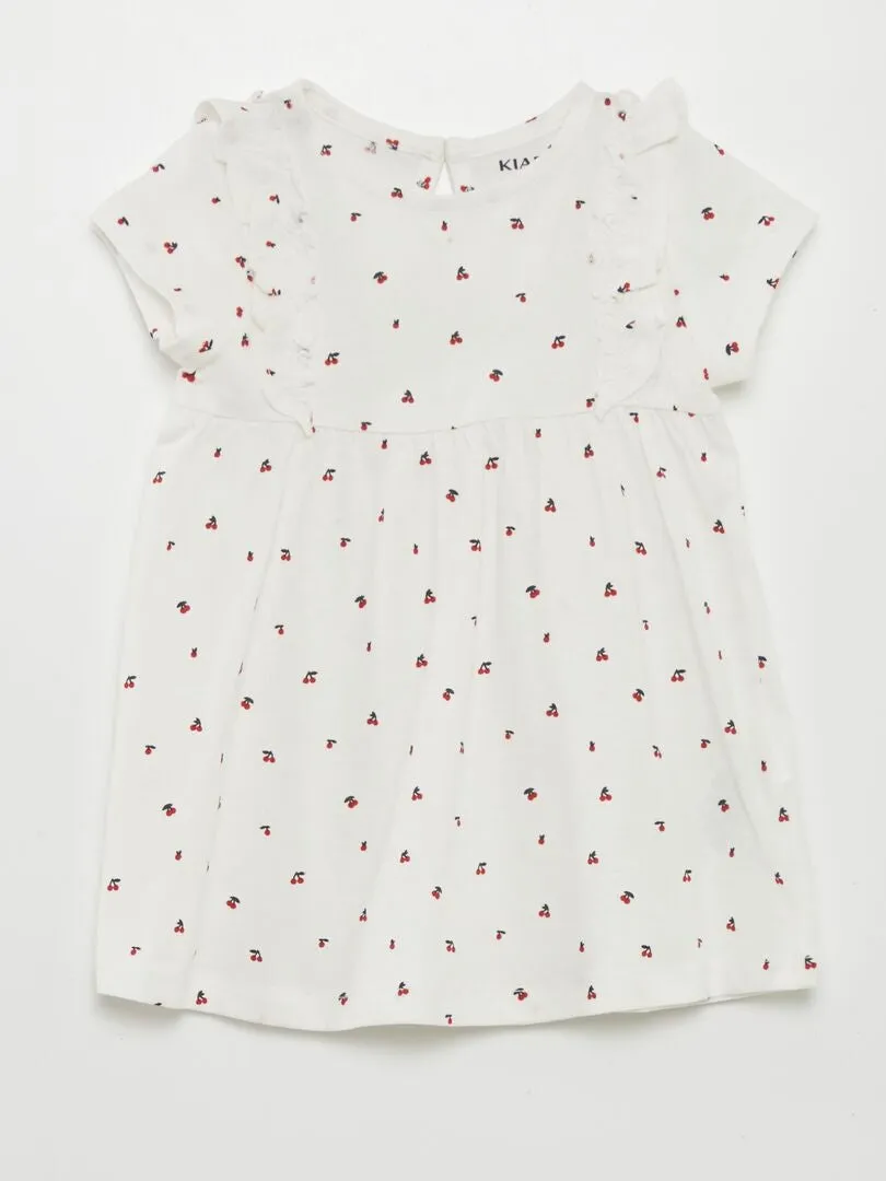 VESTIDO CON ESTAMPADO  ROSA